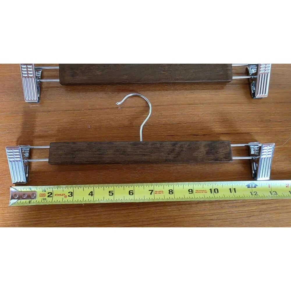 Pant Hangers Metal Wood Set Of 10